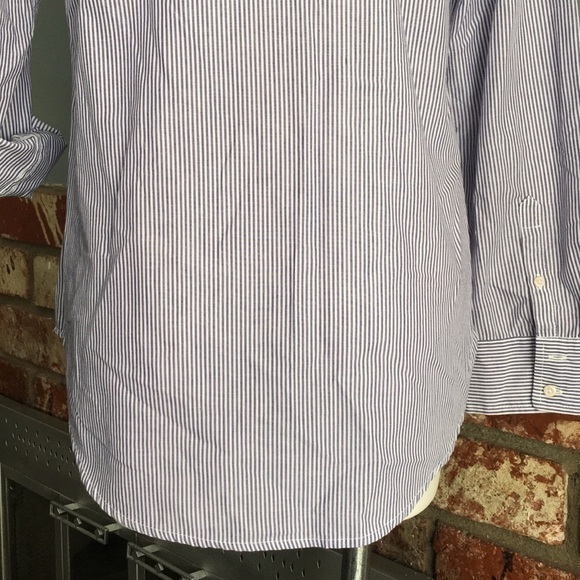 a.n.d ea wy striped buttonfront shirt size L - Picture 6 of 9